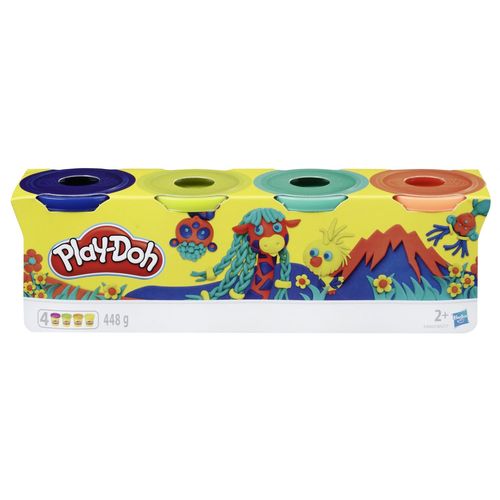 Hasbro Play-Doh 4 Pots Couleurs Nature