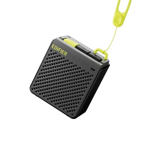Edifier MP85 ¿ Enceinte Bluetooth légère 70g, 8h de lecture, étanche IPX4, portable et compacte pour marche ou extérieur ¿ Gris