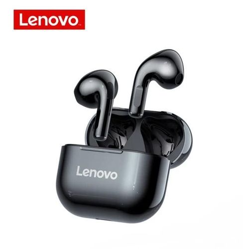 Lenovo LP40 Casque Sans Fil TWS Bluetooth, Contrôle Tactile, Casque Stéréo Sport pour Android ¿ Noir