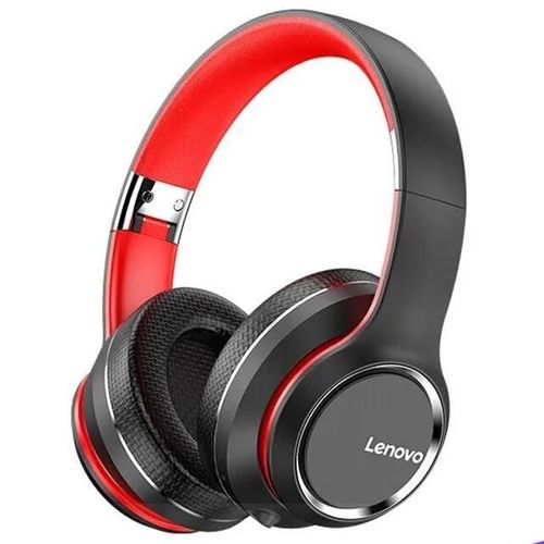 Lenovo Écouteurs Sans Fil Bluetooth HD200, Casque Supra-Auriculaire Pliable, Suppression du Bruit, Casque de Jeu Stéréo HiFi ¿ Noir