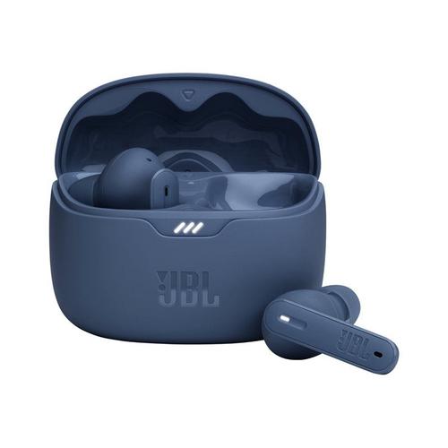 JBL TUNE Beam - Écouteurs sans fil avec micro - intra-auriculaire - Bluetooth - Suppresseur de bruit actif - isolation acoustique - bleu