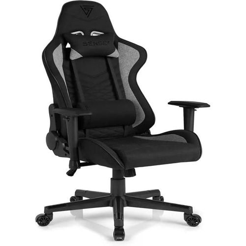 Fauteuil Gaming - Sense7 - Spellcaster - Ergonomique - Noir - Réglable En Hauteur