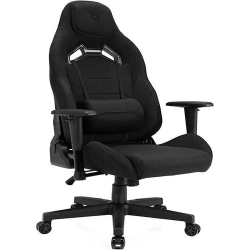 Sense7 Jeu En Tissu Bureau Vanguard Gamer Ergonomique Cadre En Acier Monobloc Angle D'inclinaison Réglable Noir, 41-49x66x58