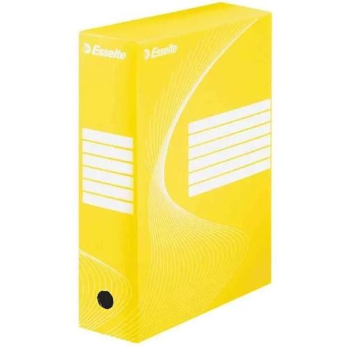 Boîte Archive - Esselte - Boxy - Jaune - Profondeur 10 Cm