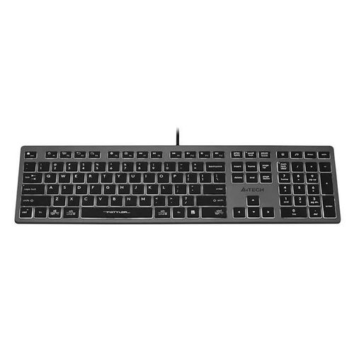 A4tech FX60H Clavier de jeu QWERTY 2X ports USB Plug & Play Port USB 1,5 m de longueur de câble (Rétroéclairage blanc)