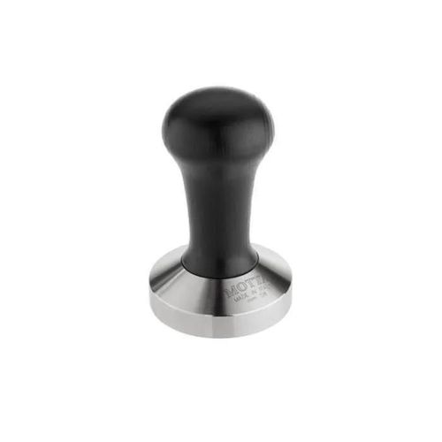 Presse À Café Tamper - Motta - 58 Mm - Acier Inoxydable - Manche En Bois Noir - Classique