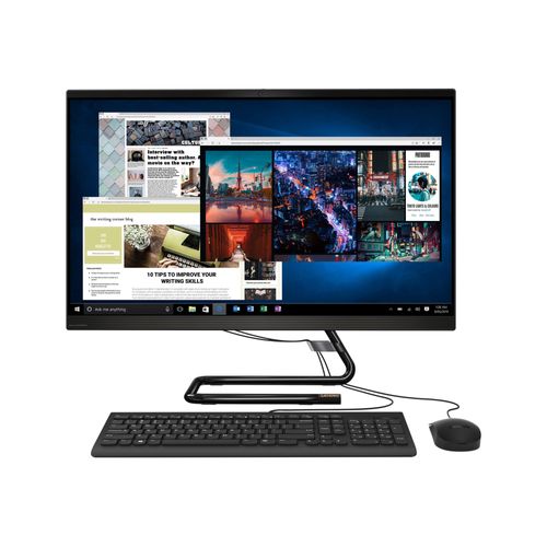 Lenovo IdeaCentre AIO 3 27IMB05 F0EY - 27" Core i3 I3-10100T 3 GHz 8 Go RAM 1.128 To Noir AZERTY