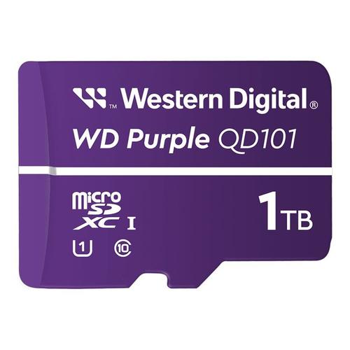 WD Purple WDD100T1P0C - Carte mémoire flash - 1 To - UHS-I U1 / Class10 - micro SDXC - violet