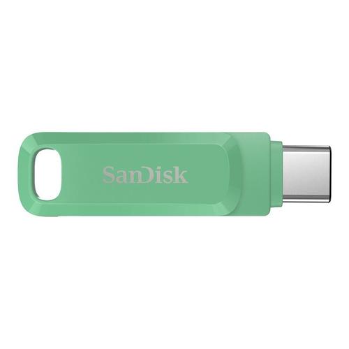 SanDisk Ultra Dual Drive Go - Clé USB - 64 Go - USB 3.2 Gen 1 / USB-C - vert absinthe