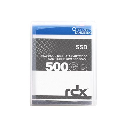 Overland-Tandberg - Cartouche RDX SSD - 500 Go - avec 3 ans de Service de remplacement avancé - pour Tandberg Data RDX QuikStation 8; Overland-Tandberg RDX QuikStation 8; RDX QuikStation 4