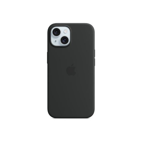 Apple - Coque De Protection Pour Téléphone Portable - Compatibilité Avec Magsafe - Silicone - Noir - Pour Iphone 15