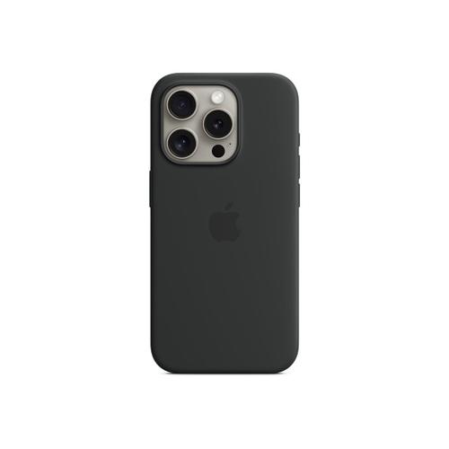 Apple - Coque De Protection Pour Téléphone Portable - Compatibilité Avec Magsafe - Silicone - Noir - Pour Iphone 15 Pro