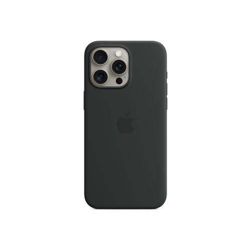 Apple - Coque De Protection Pour Téléphone Portable - Compatibilité Avec Magsafe - Silicone - Noir - Pour Iphone 15 Pro Max