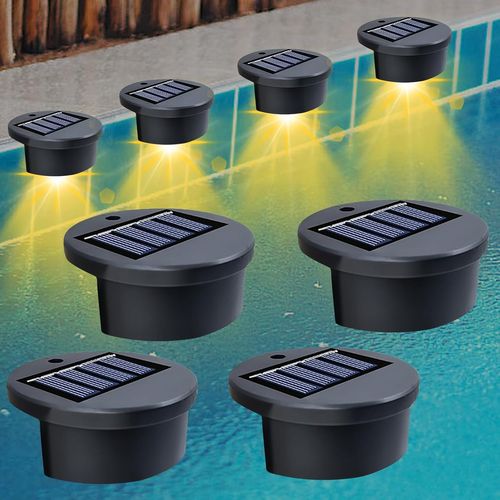ERSHI-Lot de 4 éclairages solaires de piscine sous-marins, lampes flottantes, éclairage de piscine, éclairage de bassin étanche, p[2264]