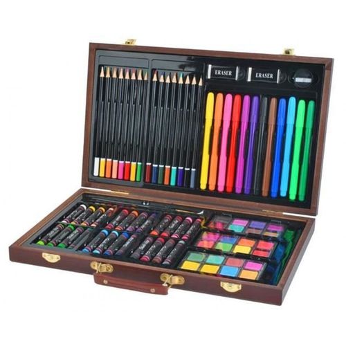 Coffret De Peinture - Bois - 81 Pièces