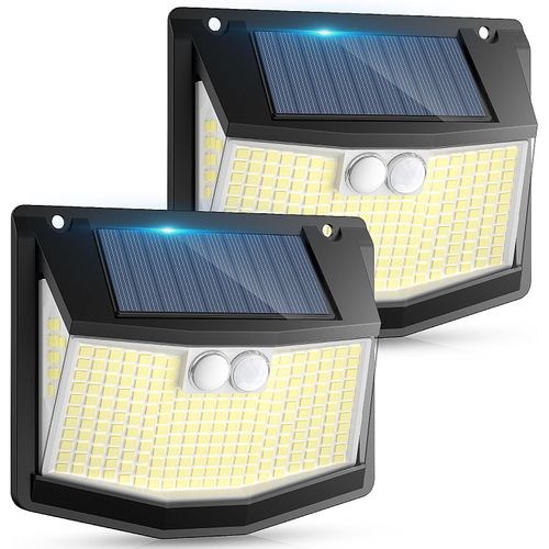 ERSHI-Lampe Solaire Exterieur Détecteur Mouvement: 248 LED Lumiere Solaire Extérieur avec Détecteur de Mouvement 3 Modes 270° Ecla[15]