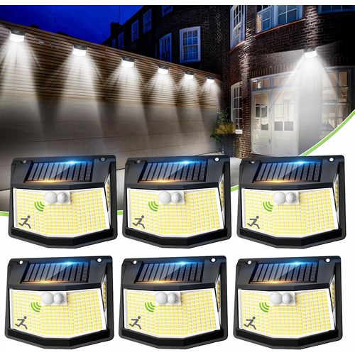 ERSHI-Lampe Solaire Exterieur Détecteur Mouvement: 248 LED Solaire Lumiere Exterieur IP65 Etanche éclairage 270° Sécurité sans Fil[30]