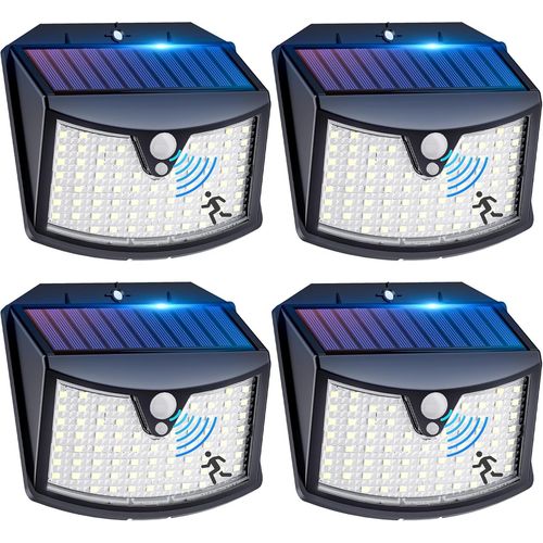 ERSHI-Lampe Solaire Extérieur Détecteur de Mouvement¿4 Pack¿, 3 Modes Spot Solaire Exterieur IP65 Etanche Lumiere Solaire Exterieu[1095]