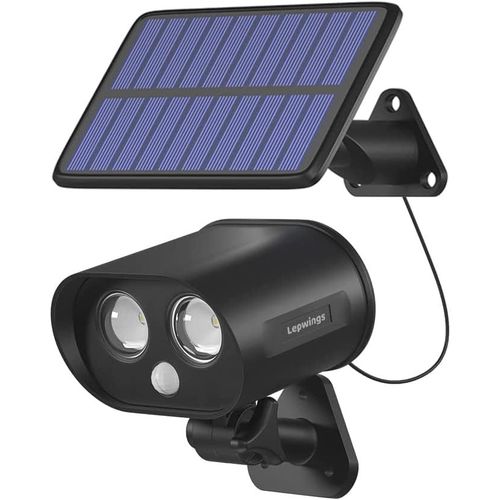 ERSHI-Lampe Solaire Extérieur avec Détecteur de Mouvement, Lumière Solaire Étanche IP65, Éclairage Mural de Sécurité avec Câble de[1308]