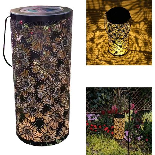 Ershi-Lanterne Solaire Led ¿ Lampe Solaire Blanc Chaud Avec Batterie Lampe De Jardin Lanterne Solaire Lanterne Solaire[2397]