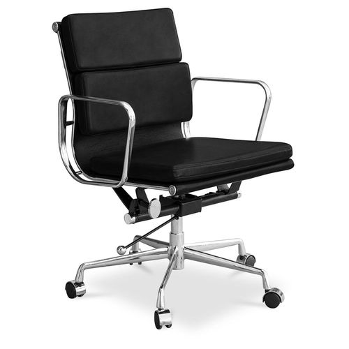 Chaise 217 - Cuir Premium Noir