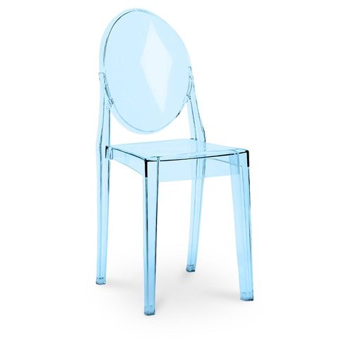 Chaise Transparente De Salle À Manger - Victoire Bleu Transparent