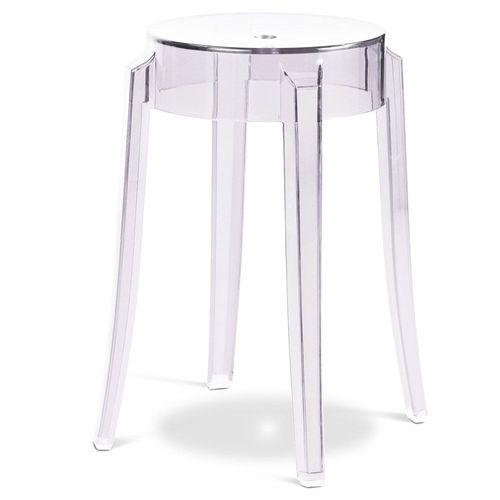 Tabouret Victoire - 47cm - Design Transparent Transparent