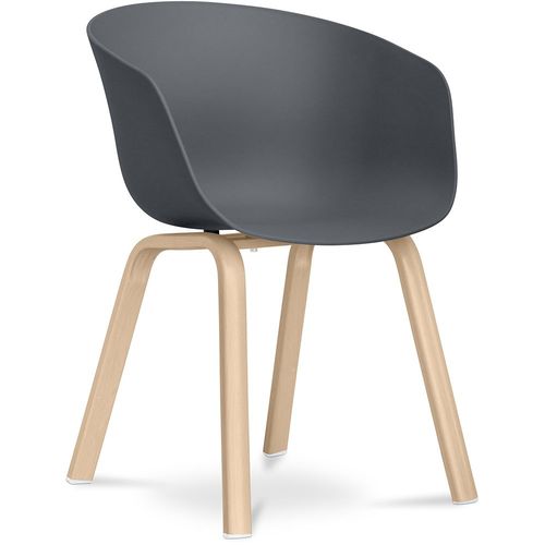 Chaise Maisie Design Scandinave - Mat Gris Foncé