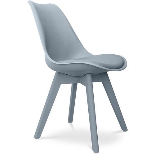 Premium Chaise Brielle Avec Coussin De Style Scandinave Gris Clair