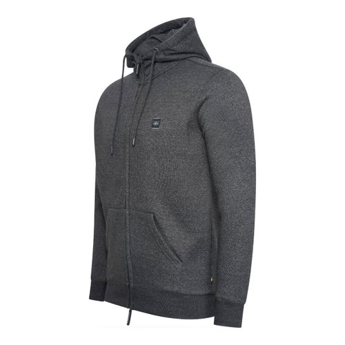 Cappuccino Italia Fleece Zip Hood Gris