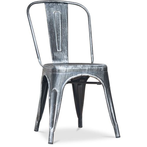 Chaise De Salle À Manger Bistrot Metalix Design Industriel En Métal - Nouvelle Édition Industriel
