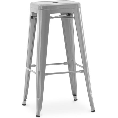Tabouret De Bar - Design Industriel - 76cm - Metalix Acier