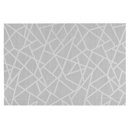 Lot 6x Set De Table Design Craquelé Alph - L. 30 X L. 45 Cm - Gris
