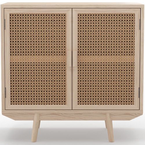 Buffet En Bois Naturel - Design Boho Bali - 2 Portes - Wada Naturel