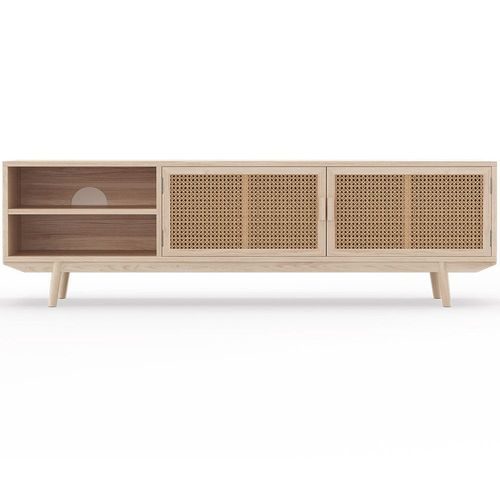 Meuble Tv En Bois Naturel - Design Boho Bali - Wada Naturel