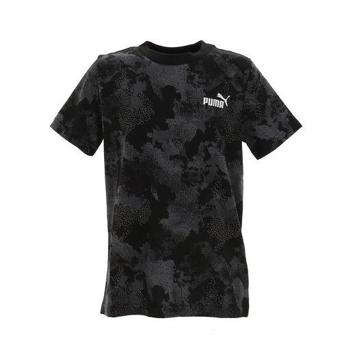 Tee Shirt Manches Courtes Puma Ess Camo Aop Tee B Noir 164 Cm