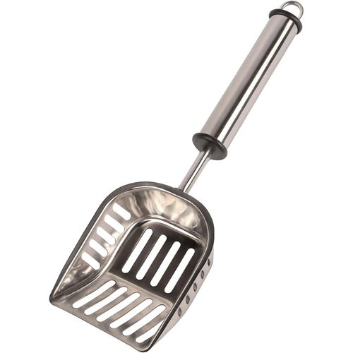 Ershi-Flamingo Pelle À Litière Pour Chat Ian Acier Inox - 31,5x14,2x4cm[75]