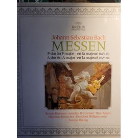Vinyle Bach 2 Messes Brèves En Fa Majeur Bwv 233, En La Majeur Bwv 234 Dresdner Kreuzchor Dresdner Philharmonie Martin Flämig