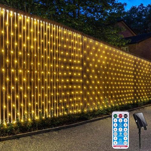 ERSHI-Filet lumineux d'extérieur pour buissons,3.6 x 1.5 m En maille Étanche Avec télécommande et minuterie Pour Saint-Patrick, ch[908]