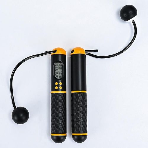 Corde À Sauter, Corde À Sauter Sans Corde Lestée Numérique, Corde À Sauter Sans Fil Réglable Pour L'entraînement Physique Homfitness Blanc Et Bleu