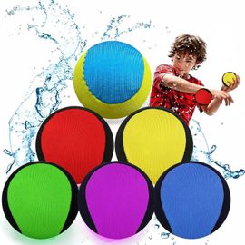 Ershi-Balle Qui Rebondit, 6 Pcs Balle Rebondissante D'eau De Pour Piscine Plage Mer Jeu De Sports Aquatiques D'amusement Pour Adol[1689]