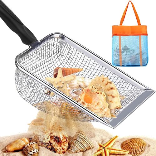 Ershi-Pelle À Sable Pour Enfants - En Maille - Jouet De Plage Pour Enfants - Avec Poches Pour Jouets De Sable - Jouet De Sable Pou[3005]