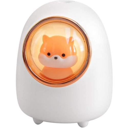 Humidificateur de chambre à coucher, mini humidificateur pour bébé, humidificateur de plantes, bureau avec paramètres de brouillard élevés et faibles, capsule spatiale de dessin animé, petit humidificateur de hamster, 1 pièce, écureuil