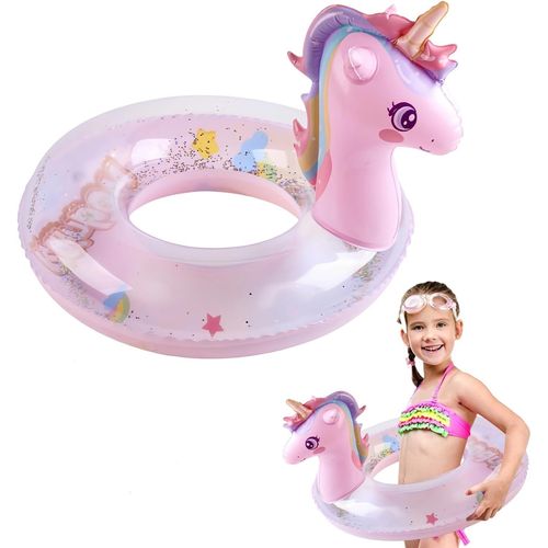 ERSHI-Bouee Piscine Gonflable Anneau De Flottaison, Licorne Gonflable Anneau De Natation avec Radeau Gonflable, Gonflable Inflatea[999]