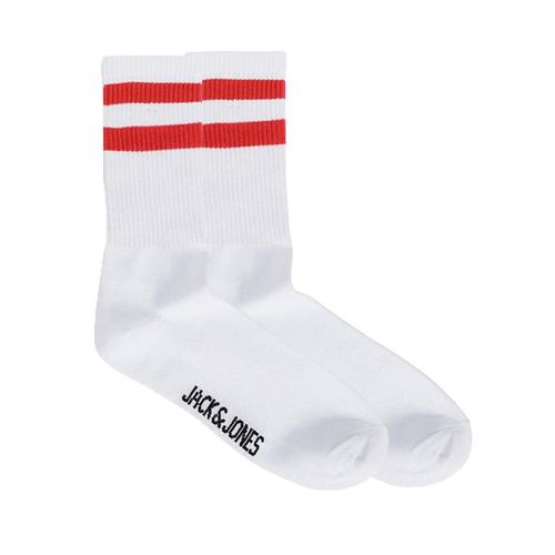 X1 Paire De Chaussettes Blanche/Rouge Homme Jack & Jones Tennis