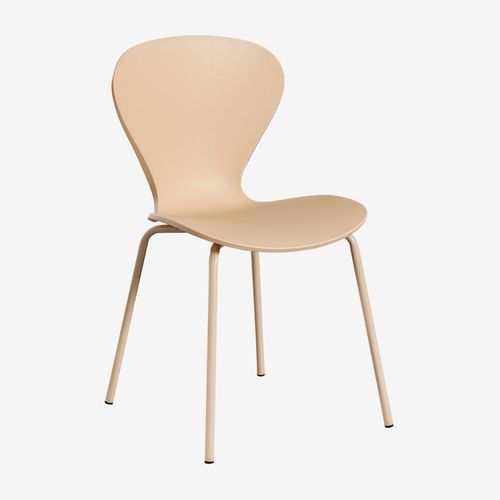 Lot De 2 Chaises De Salle À Manger Empilables Uit Colors Brun Blé