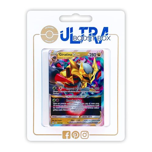 Giratina Vstar 131 196 Full Art - Ultraboost X Epée Et Bouclier 11 Origine Perdue - Coffret De 10 Cartes Pokémon Françaises