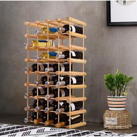Casier à Vin Présentoir de Bouteilles de vin Rangement pour Cuisine Comptoir  de Bar en Bambou - Costway