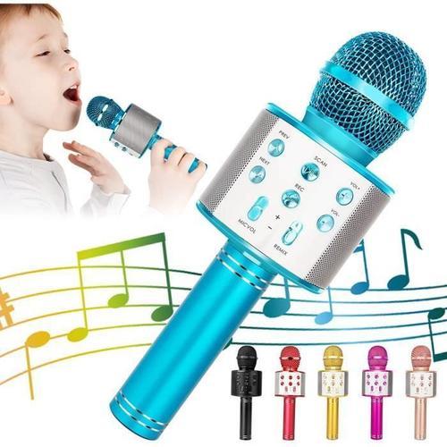 Micro Karaoke Enfant ,Microphone Sans Fil Karaoké, Micro Karaoke Bluetooth  Pour