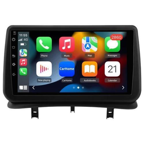 Awesafe Autoradio Android 12 Pour Renault Clio 2005-2014(2go + 32 Go)Avec 9 Pouces Carplay Gps Wifi Usb Sd Bluetooth Android Auto